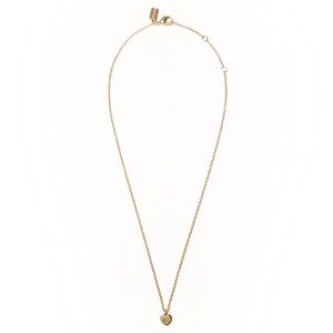 Coach Brass Heart Necklace in Gold